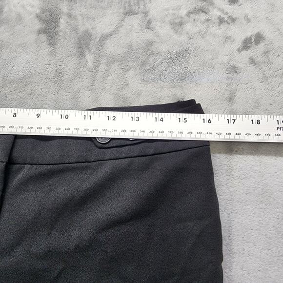 Maurices Pants Women 5/6 Black Low Rise Slim Leg Crop Capri Button Tab Waist - Picture 10 of 14